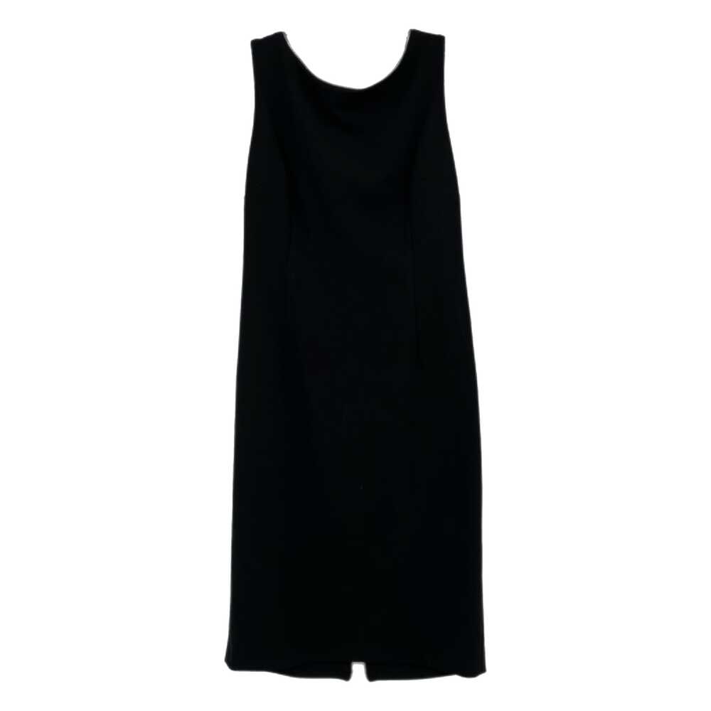 Calvin Klein Black Midi Dress | Zipper Accent, Size 10